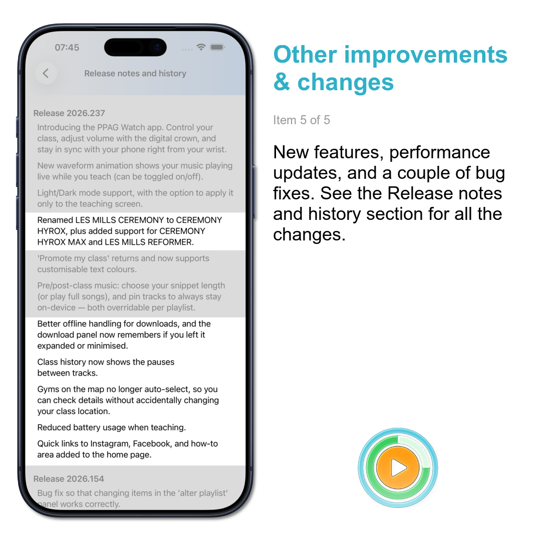 Other improvements & changes: New features, performance updates, and a couple of bug fixes. See the Release notes and history section for all the changes.