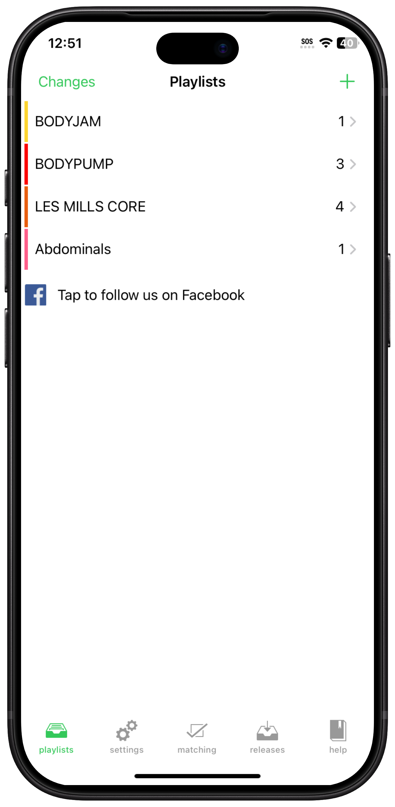 The first version of Press Play and Go app